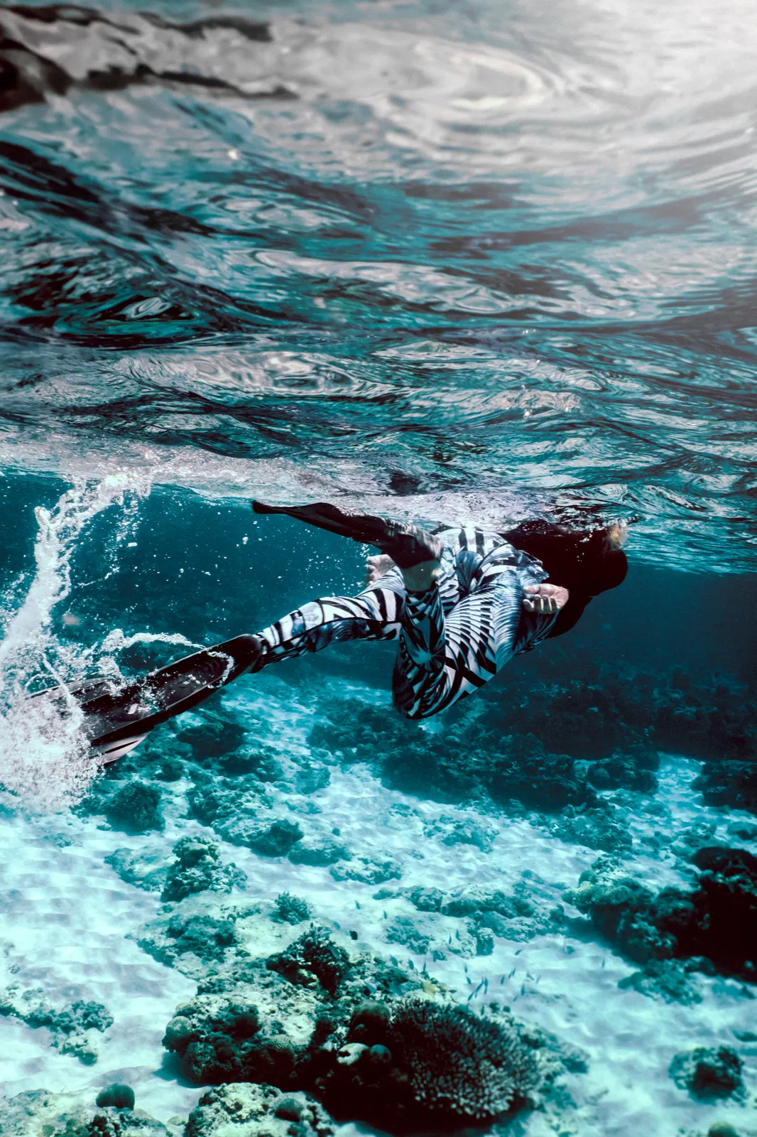 Snorkelling over the reef off Gili Air 11